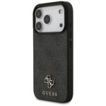 Guess 4G Small Classic Logo MagSafe case for iPhone 17 Pro black - imagine 2