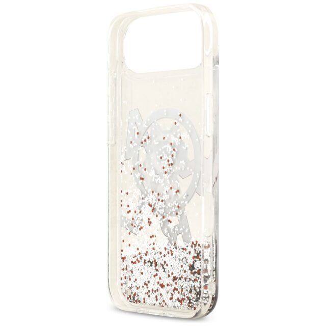 Karl Lagerfeld Liquid Glitter Choupette Logo MagSafe Case for iPhone Air Clear - imagine 7