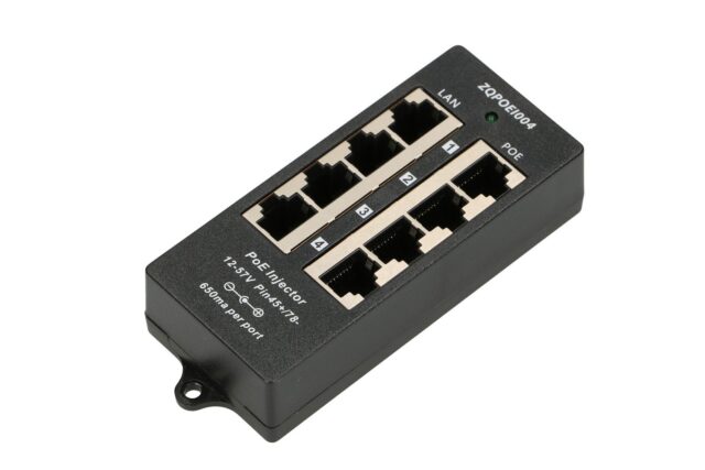 Extralink 4 Port | PoE Injector | 4x 100Mb/s RJ45 - imagine 2