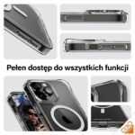 PanzerGlass HardCase iPhone 15 Pro Max6.7" D3O MagSafe 3xMilitary grade transparent 1183 - imagine 3