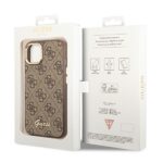 Guess GUHCP14MHG4SHW iPhone 14 Plus/ 15 Plus 6.7" brown hard case 4G Vintage Gold Logo - imagine 8