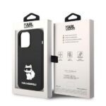Karl Lagerfeld KLHCP14LSNCHBCK iPhone 14 Pro 6,1" hardcase black Silicone Choupette - imagine 8