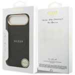 Case Guess Peony Hot Stamp MagSafe for iPhone Air black - imagine 8