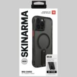 Case Skinarma Helix for iPhone 16 Pro Max Magnetic Charging 360 Rotating Stand black - imagine 9