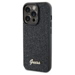 Guess GUHCP13LPMSDGSK iPhone 13 Pro / 13 6.1" black hardcase Disco Metal Script - imagine 2