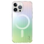 UNIQ Coehl Linear iPhone 15 Pro case 6.1" Magnetic Charging opal/iridescent