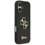 Guess Fixed Glitter Big 4G case for iPhone 17 black - imagine 4