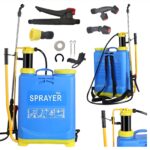 16L Black Forest Backpack Sprayer, Pressure Garden Sprayer with Hose and Nozzles