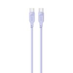 USAMS cable USB-C to USB-C 100W 1.2m Port Display Fast Charging Lithe Series purple SJ567USB03