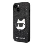 Karl Lagerfeld KLHCP14SG2CPK iPhone 14/ 15 / 13 6,1" black hardcase Glitter Choupette Patch - imagine 2