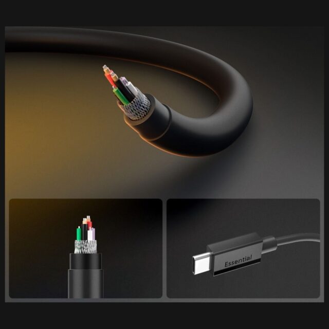 Spigen EB6020CC Essential USB-C Cable 60W 1m black - imagine 5