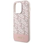 Guess GUHMP14LHGCFSEP iPhone 14 Pro 6,1" pink hard case GCube Stripes MagSafe - imagine 6