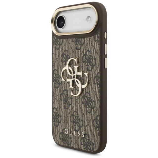 Case Guess 4G Big 4G Classic Logo for iPhone 17 Air brown gold - imagine 2