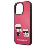 Karl Lagerfeld KLHCP13LPCUSKCP iPhone 13 Pro / 13 6,1" fuchsia hardcase Ikonik Karl & Choupett - imagine 6