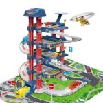 Extralink Kids Car Parking, Garage with Electric Lift for Toy Cars - imagine 4