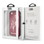 Karl Lagerfeld KLHCI8DLKSRE iPhone 7/8SE 2020 / SE 2022 red hard case Signature Glitter - imagine 7