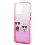 Karl Lagerfeld KLHCP13LTGKCP iPhone 13 Pro / 13 6,1" hardcase pink Gradient Ikonik Karl & Chou - imagine 6
