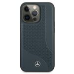 Mercedes MEHCP13XCDONA iPhone 13 Pro Max 6,7" navy hardcase Leather Perforated Area - imagine 3