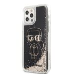 Karl Lagerfeld KLHCP12MLGGKBK iPhone 12/12 Pro 6,1" black hardcase Liquid Glitter Gatsby - imagine 2