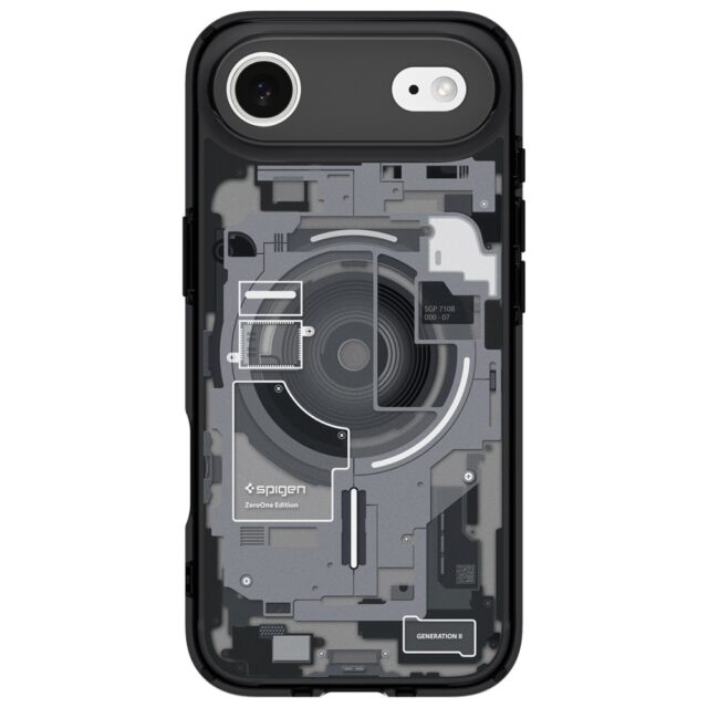 Spigen Ultra Hybrid Mag MagSafe Case for iPhone Air Zero One Black - imagine 2