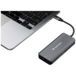 Adapter Hub Verbatim USB-C/HDMI/3xUSB-A 3.2/RJ45 aluminum 32157 - imagine 7