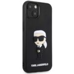 Karl Lagerfeld KLHCP14M3DRKINK iPhone 14 Plus / 15 Plus 6.7" black hardcase Rubber Ikonik 3D - imagine 4