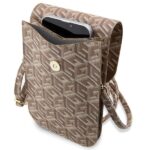 Guess Handbag GUWBHGCFSEW brown GCube Stripe - imagine 4