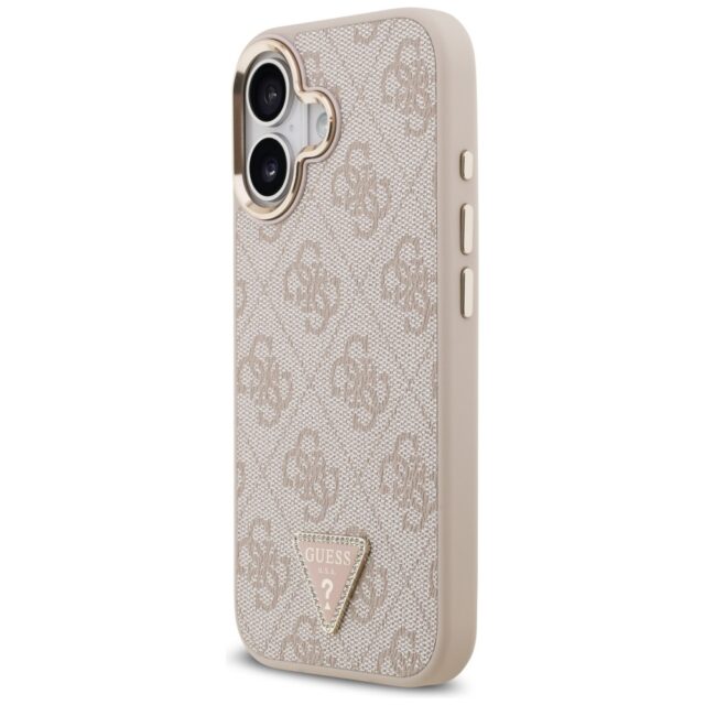 Case Guess 4G Triangle Logo MagSafe for iPhone 17 pink gold - imagine 2