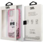 Karl Lagerfeld KLHCN61LNCHCP iPhone 11/XR pink hardcase Glitter Choupette Head - imagine 8