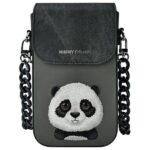 Nimmy phone bag black Big Eyed Pet 2.0 Panda