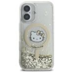 Hello Kitty HKHMP16SLGDIH iPhone 16 6.1" white gold hardcase Liquid Glitter Fever MagSaf - imagine 3