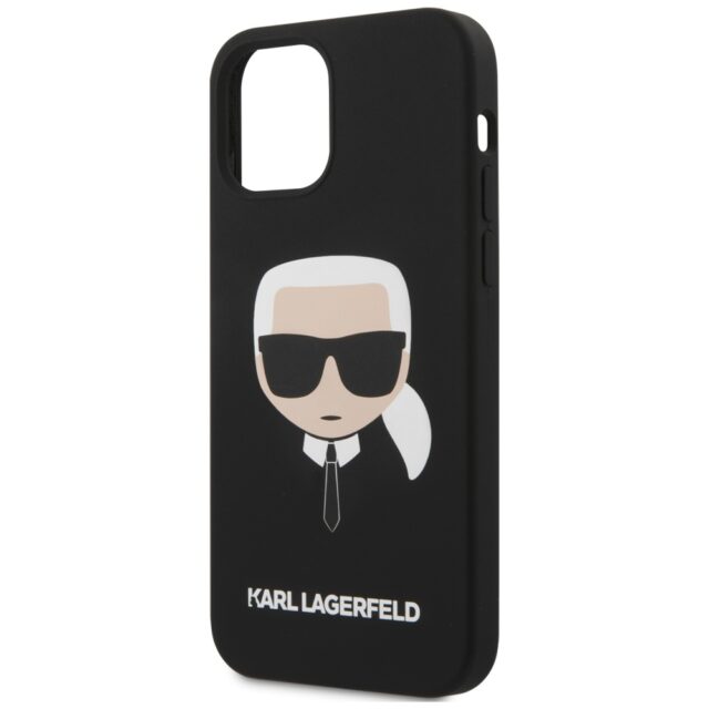 Karl Lagerfeld KLHCP12MSLKHBK iPhone 12/12 Pro 6,1" black hardcase Silicone Karl`s Head - imagine 7
