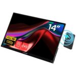 Portable Touch Monitor Verbatim LIGHT 14" FHD with 5000mAh Power Bank black 32088