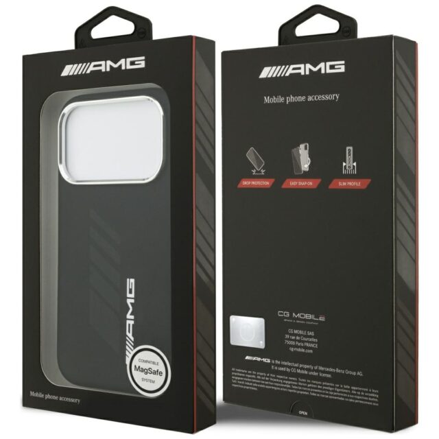 AMG Silicone Oversize Rhombs MagSafe Case for iPhone 17 Pro Black - imagine 8