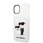 Karl Lagerfeld KLHCN61HNKCTGT iPhone 11/ Xr 6,1" transparent hardcase Gliter Karl&Choupette - imagine 6