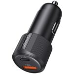 Car Charger USAMS YT Series CC283 60W 1xUSB-A 1xUSB-C black - imagine 6