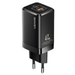 USAMS Wall Charger T41 USB-C + USB GaN 47W PD + QC (only head) Fast Charging black CC137TC01 (US-CC1
