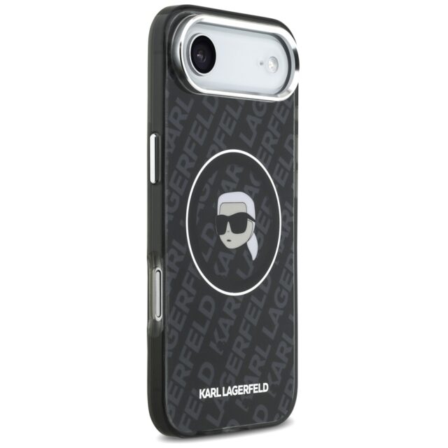 Case Karl Lagerfeld IML Karl Head Logo   MagSafe for iPhone Air black - imagine 4