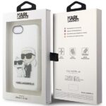 Karl Lagerfeld KLHCI8HNKCTGT iPhone 7/8/SE 2020 / SE 2022 transparent hardcase Gliter Karl&Choupette - imagine 8