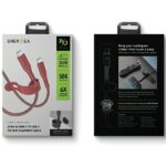 ENERGEA Flow USB-C to USB-C Cable 1.5m Red 240W 5A PD Fast Charge - imagine 6
