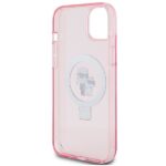 Karl Lagerfeld KLHMP15SHMRSKCP iPhone 15/ 14 / 13 6.1" pink hardcase Ring Stand Karl&Choupett - imagine 7