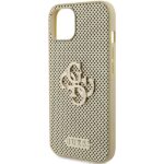 Guess GUHCP15SPSP4LGD iPhone 15 / 14 /13 6.1" gold hardcase Perforated 4G Glitter - imagine 6