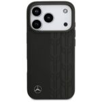 Mercedes Leather Laurel Leaves MagSafe Case for iPhone 17 Pro Black - imagine 3