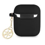 Guess  GUA2LSC4EK AirPods cover black Silicone Charm 4G Collection - imagine 2