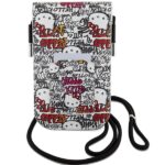 Hello Kitty Handbag HKOWBHDGPTE Beige Leather Tags Graffiti Cord - imagine 4
