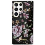 Guess GUHCS23LHCFWSK S23 Ultra S918 black hardcase Flower Collection - imagine 3