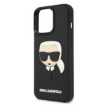 Karl Lagerfeld KLHCP13LKH3DBK iPhone 13 Pro / 13 6,1" black hardcase 3D Rubber Karl`s Head - imagine 5