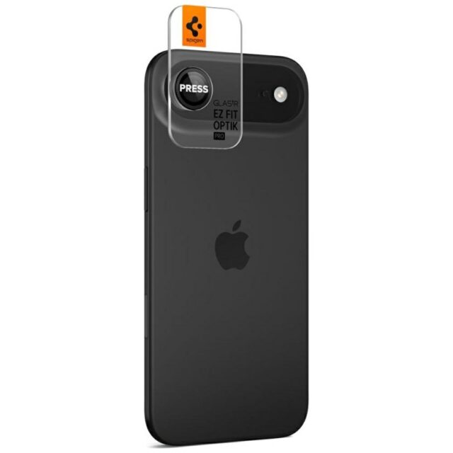 Spigen Optik Pro Glas. TR "EZ FIT" Camera Lens Glass for iPhone Air 2 pcs. Black - imagine 6