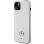 Guess GUHCP15MPS4DGPS iPhone 15 Plus / 14 Plus 6.7" silver hardcase Strass Metal Logo - imagine 2