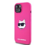 Karl Lagerfeld KLHMP15MSCHPPLF iPhone 15 Plus / 14 Plus 6.7" fuschia hardcase Silicone Choupet - imagine 2